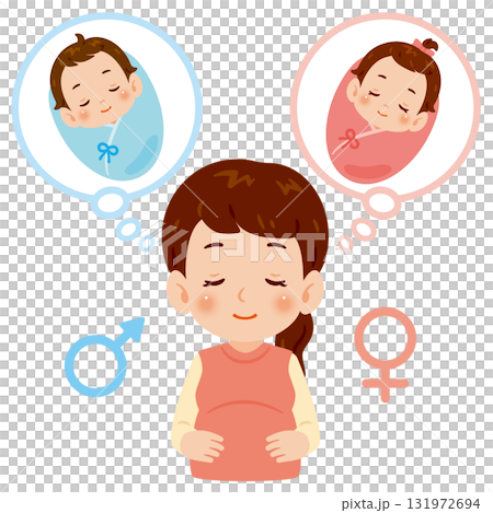 孕婦與性別選擇上身插圖 131972694