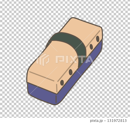 学校の雑貨シリーズ　黒板消しのイラスト 131972813