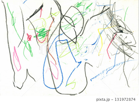 子供の落書き 子供の落書き 131972874