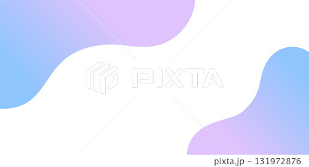水色と紫色の波形模様の背景素材イラスト 131972876