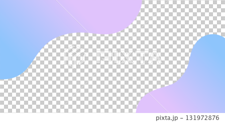 水色と紫色の波形模様の背景素材イラスト 131972876