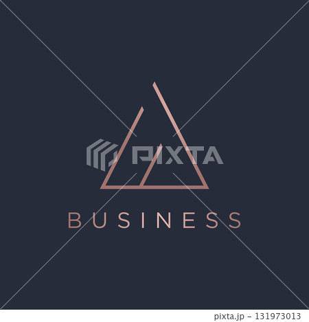 Modern and luxurious geometric triangle abstract template logo element.Logo for business, brand and company. Modern and luxurious geometric triangle abstract template logo element.Logo for business, brand and company. 131973013