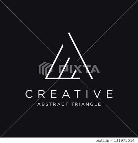 Modern and luxurious geometric triangle abstract template logo element.Logo for business, brand and company. Modern and luxurious geometric triangle abstract template logo element.Logo for business, brand and company. 131973014