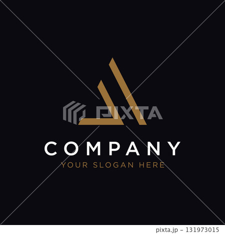 Modern and luxurious geometric triangle abstract template logo element.Logo for business, brand and company. Modern and luxurious geometric triangle abstract template logo element.Logo for business, brand and company. 131973015