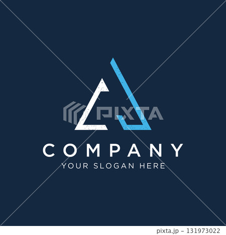 Modern and luxurious geometric triangle abstract template logo element.Logo for business, brand and company. 131973022