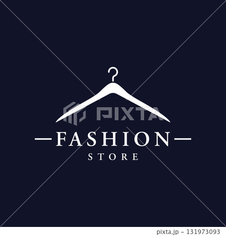 Simple coat hanger logo template design with...のイラスト素材 [131973093] - PIXTA