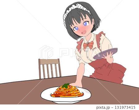 ウエイトレス　女子高生アルバイト 131973415