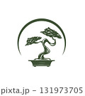 bonsai logo icon vector element design template 131973705