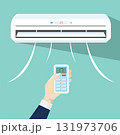 turn on the Air conditioner vector illustration element design template 131973706