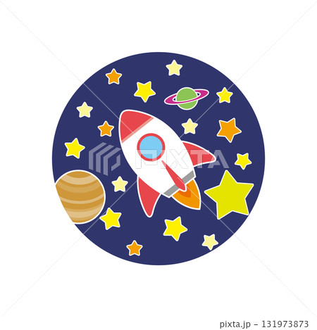 ロケット（カラー-白フチ） 131973873