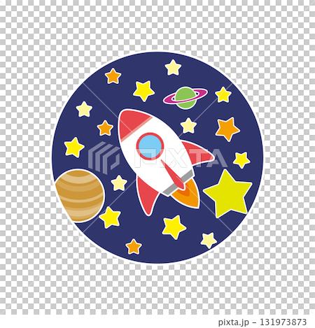 ロケット（カラー-白フチ） 131973873