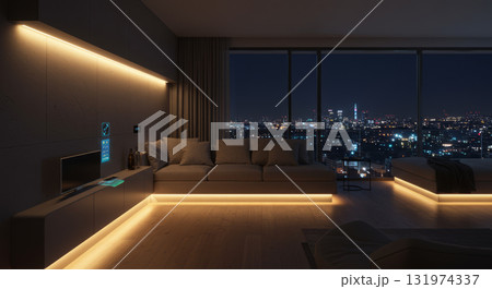 Interior in Hi-Tech style Interior in Hi-Tech style 131974337