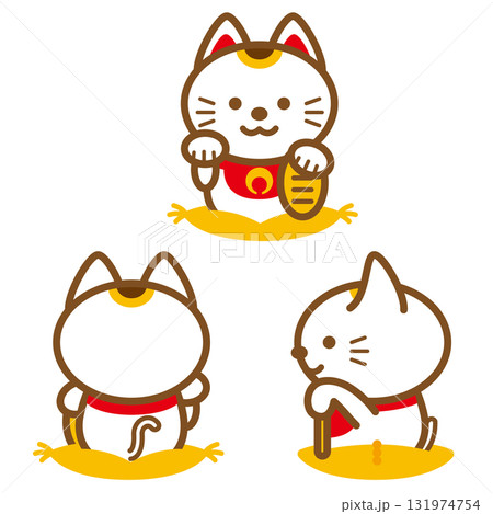 全方向招き猫 131974754