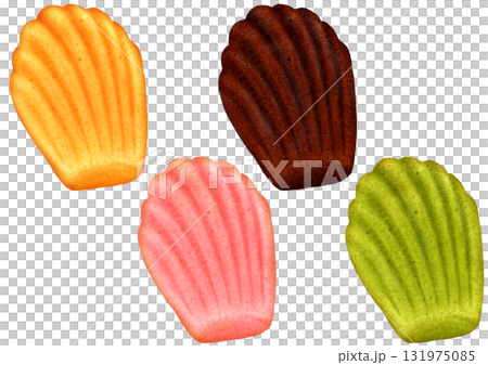 貝殼形瑪德琳蛋糕，有 4 種口味（原味、巧克力味、草莓味、開心果味、抹茶味） 131975085