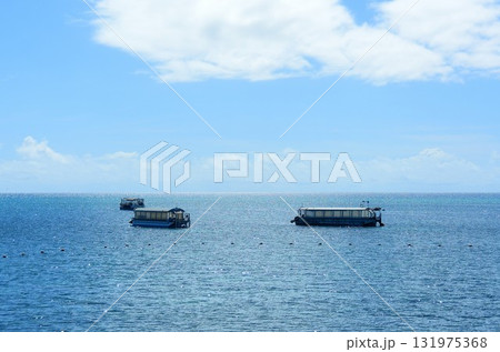 グレートバリアリーフの沖を航行する船 131975368