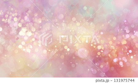 柔らかな光がきらめくパステルカラーの美しいボケ背景素材「生成AI」 柔らかな光がきらめくパステルカラーの美しいボケ背景素材「生成AI」 131975744