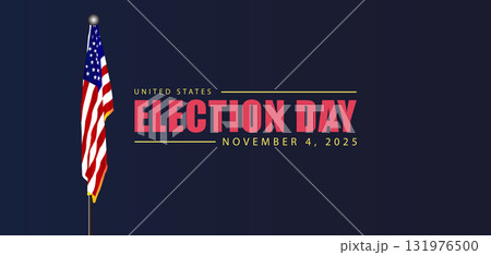 Creative Graphic Design Illustration Election Day in the USA 2025 Creative Graphic Design Illustration Election Day in the USA 2025 131976500