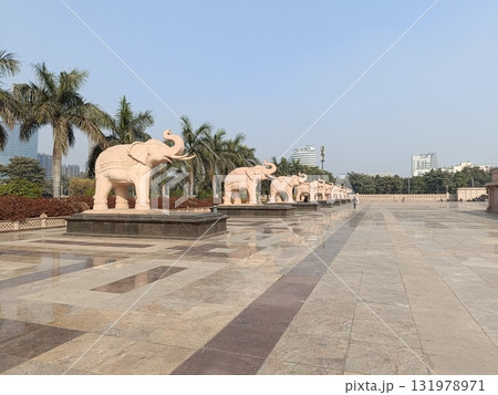 Noida , india- Elephant Statues , A picture of Elephant Statues in noida dec 21 2024 Noida , india- Elephant Statues , A picture of Elephant Statues in noida dec 21 2024 131978971