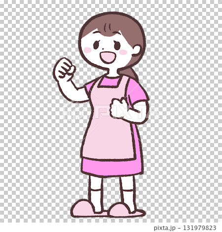 一位有上進心的女人的插圖 一位有上進心的女人的插圖 131979823