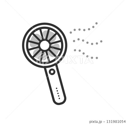 ハンディファンのアイコンイラスト 131981054