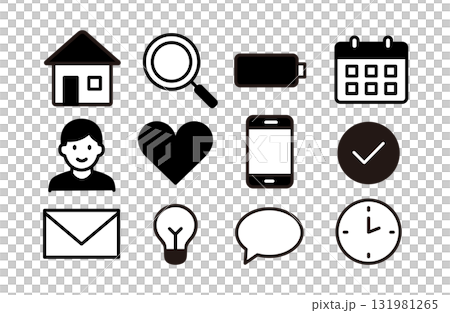 Daily icon set for home, calendar, smartphone, etc. Daily icon set for home, calendar, smartphone, etc. Daily icon set for home, calendar, smartphone, etc. Daily icon set for home, calendar, smartphone, etc. 131981265
