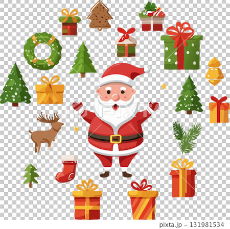 聖誕節圖像項目（向量，向量） 131981534