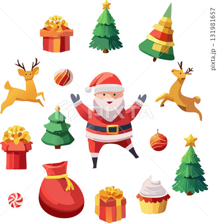 クリスマスのイメージ・アイテム（ベクター,ベクトル） 131981657