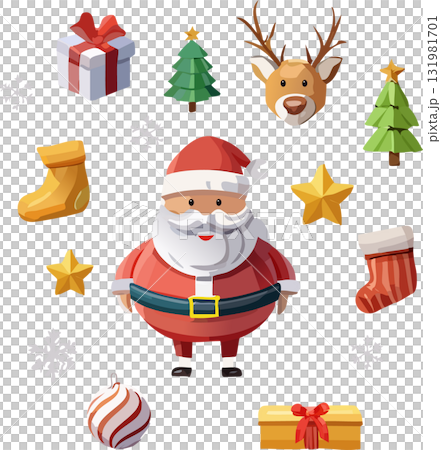 聖誕節圖像項目（向量，向量） 131981701
