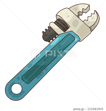 illustration of Pipe Wrench 131981935