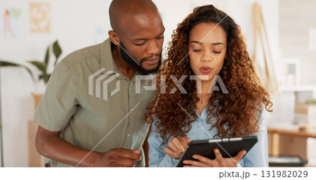 Teamwork, business people and working on tablet planning, collaboration or SEO analytics in office. Tech, employees and manager consulting with employee on research, web design and data analysis Teamwork, business people and working on tablet planning, collaboration or SEO analytics in office. Tech, employees and manager consulting with employee on research, web design and data analysis 131982029