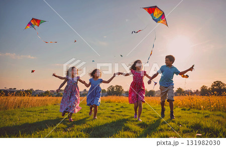 Man in a suit playing a trumpet in front of a crowd. The man is wearing glasses and the trumpet is silver 131982030