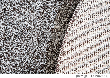 close-up. dark gray Interior pile carpet made of polypropylene.  131982654