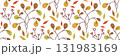 Vibrant and modern floral pattern featuring colorful leaves and branches on white background. Perfect for use in textiles, wallpaper, home decor, and contemporary design. Vector flat illustration. 131983169