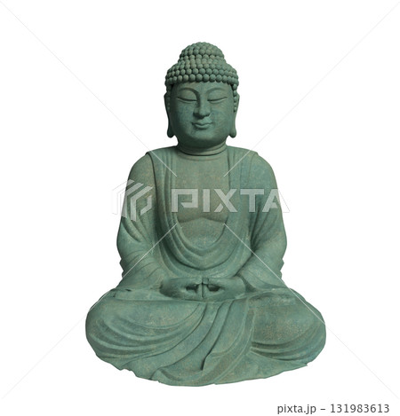 The Green Buddha statue png image for religion concept 3d Rendering. The Green Buddha statue png image for religion concept 3d Rendering. 131983613