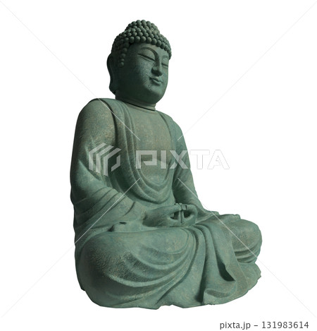 The Green Buddha statue png image for religion concept 3d Rendering. The Green Buddha statue png image for religion concept 3d Rendering. 131983614