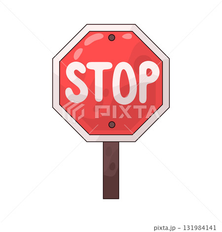 illustration of Stop Sign illustration of Stop Sign 131984141