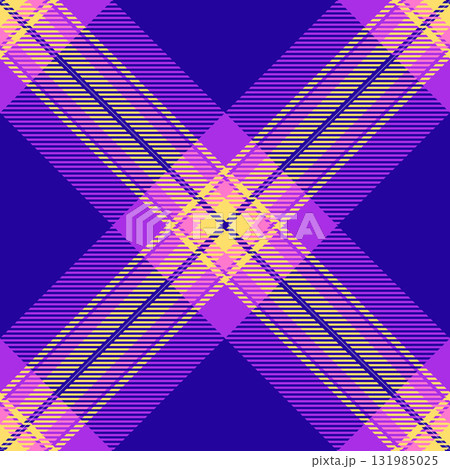 Choice plaid textile texture, iconic seamless check vector. Front tartan background pattern fabric in indigo and purple colors. Choice plaid textile texture, iconic seamless check vector. Front tartan background pattern fabric in indigo and purple colors. 131985025