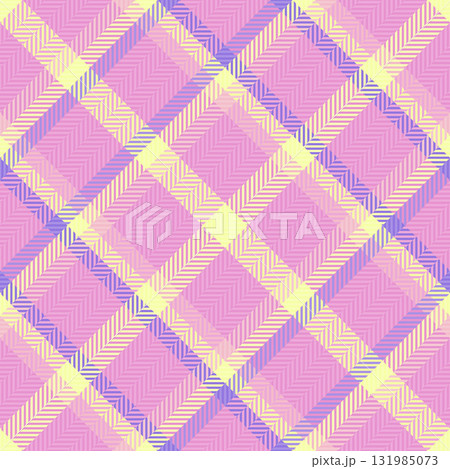 Shape vector pattern texture, majestic background plaid fabric. Sexy check seamless tartan textile in light and pink colors. 131985073