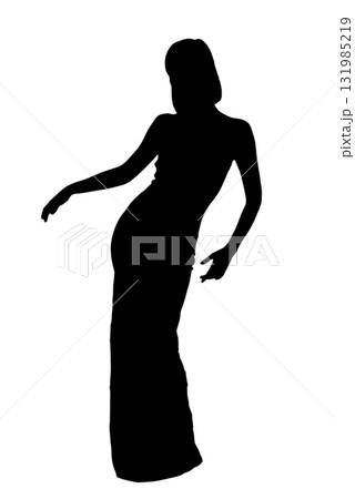 dancing silhouette 131985219