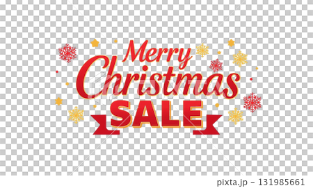 Merry Christmas Sale Logo (Transparent PNG) 131985661