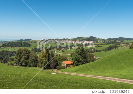 Swiss village of Rehetobel in Appenzellerland, Canton of Appenzell Ausserrhoden, Switzerland 131986242