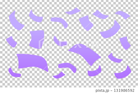 Scattered paper silhouette pattern (purple) 131986592