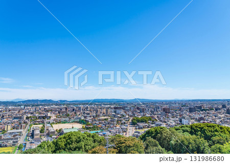 小牧山城、展望室からの眺め〈愛知県小牧市〉 小牧山城、展望室からの眺め〈愛知県小牧市〉 131986680