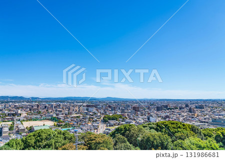 小牧山城、展望室からの眺め〈愛知県小牧市〉 小牧山城、展望室からの眺め〈愛知県小牧市〉 131986681