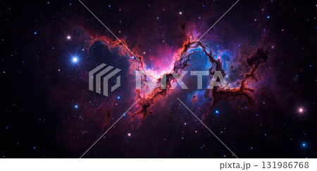 宇宙の星雲のイメージ AI生成画像 宇宙の星雲のイメージ AI生成画像 131986768
