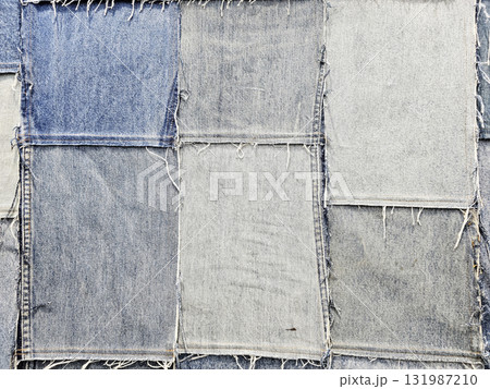 Jeans background texture. Blue denim style wallpaper fashion jean. 131987210