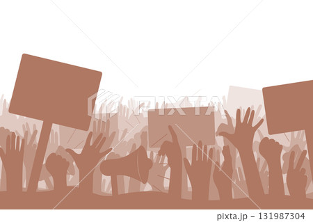 Concept of fight for your rights or protest 131987304