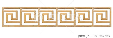 Brown old metal square pattern isolated on white background Brown old metal square pattern isolated on white background 131987665