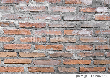 old brown brick wall background old brown brick wall background 131987669