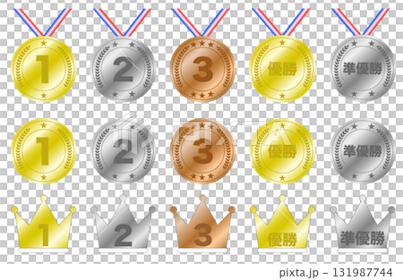 優勝メダルセット 1位・2位・3位・優勝・準優勝 優勝メダルセット 1位・2位・3位・優勝・準優勝 131987744